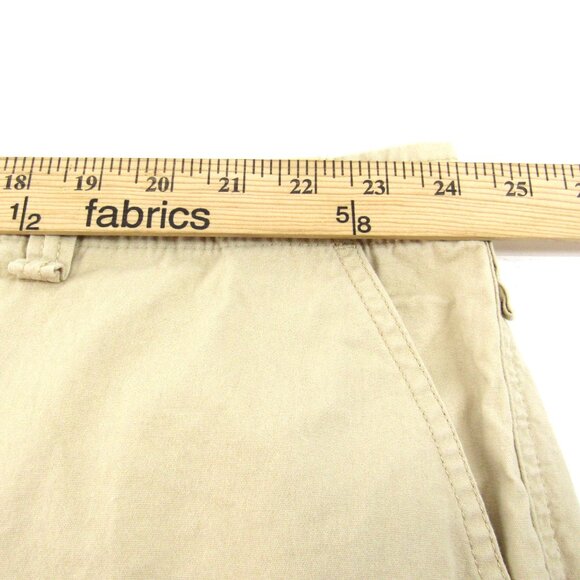 Oleg Cassinni Men's Khaki Flat Front Cargo Pocket Chino Shorts Size 48X8 - Picture 3 of 7